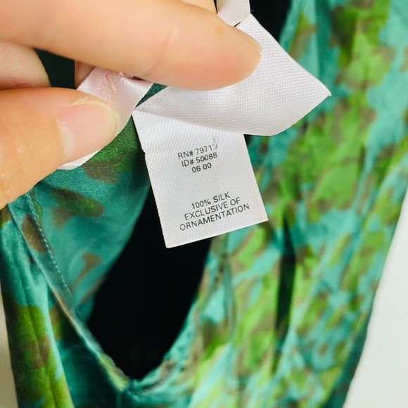 Vintage Victoria’s Secret Slip Dress 100% Silk Beaded  Leopard Print Size L - Picture 11 of 11